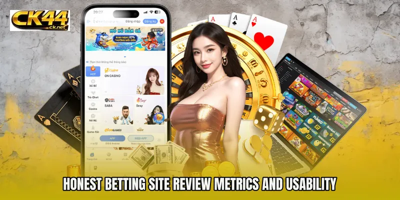 Honest betting site review metrics and usability