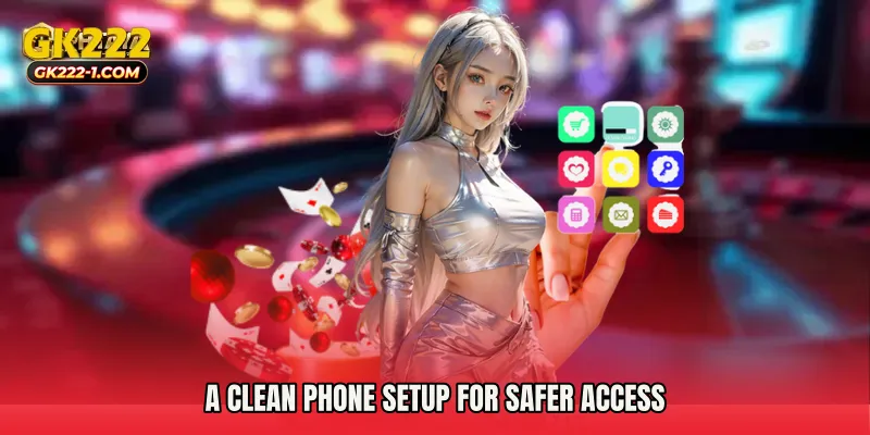 A clean phone setup for safer access