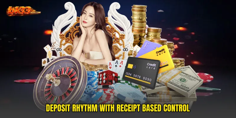 Deposit rhythm with receipt based control