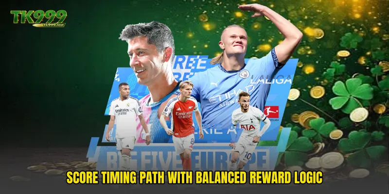 Score timing path with balanced reward logic